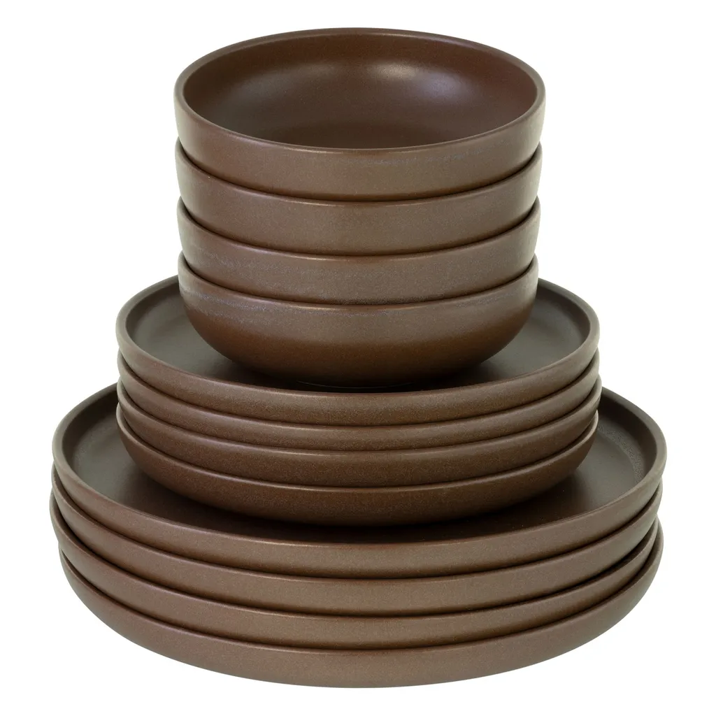 CreaTable, 23659, Serie Uno braun, Geschirrset, Teller Set 12 teilig, Farbe:Braun CreaTable, 23659, Serie Uno Braun, Geschirrset, Teller Set 12 Teilig, Farbe:Braun -kaufland verkäufe 8f650f48af3224e46d1b7223f85976d8