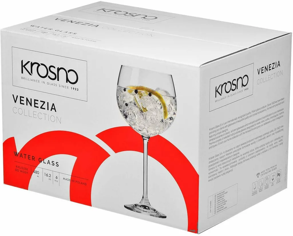 KROSNO Venezia Gin Tonic Wassergläser, 6er-Set, 480 ml KROSNO Venezia Gin Tonic Wassergläser, 6er-Set, 480 Ml -kaufland verkäufe 9071e31d5f327d75dd4f2958614ab8aa