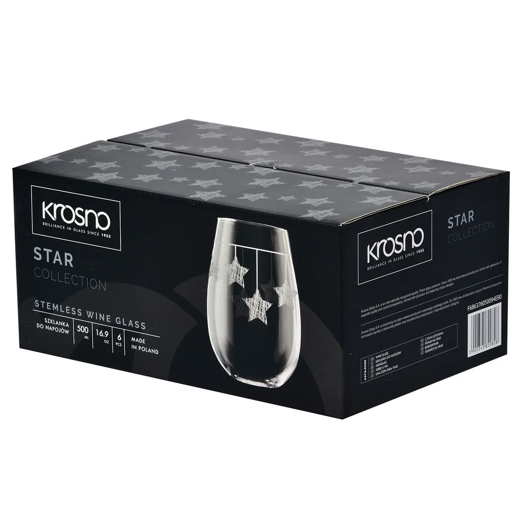 KROSNO Star Weißweingläser ohne Stiel mit hängendem Silberstern, 6er-Set, 500 ml KROSNO Star Weißweingläser Ohne Stiel Mit Hängendem Silberstern, 6er-Set, 500 Ml -kaufland verkäufe 91f397eb31107e68f5f9ffa895b1fbf7
