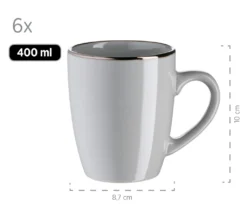 Mäser 931628 Kombiservice Metallic RIM Für 6 Personen, Steinzeug, Grau (1 Set, 24-teilig) 10 Mäser 931628 Kombiservice Metallic RIM Für 6 Personen, Steinzeug, Grau (1 Set, 24-teilig) -kaufland verkäufe 92cb2739483764b8824592999809702d