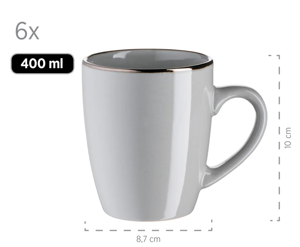 Mäser 931628 Kombiservice Metallic RIM für 6 Personen, Steinzeug, grau (1 Set, 24-teilig) Mäser 931628 Kombiservice Metallic RIM Für 6 Personen, Steinzeug, Grau (1 Set, 24-teilig) -kaufland verkäufe 92cb2739483764b8824592999809702d