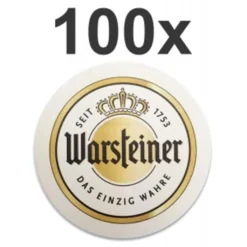 Warsteiner Bierdeckel Untersetzer Bierfilz - 100er Packung