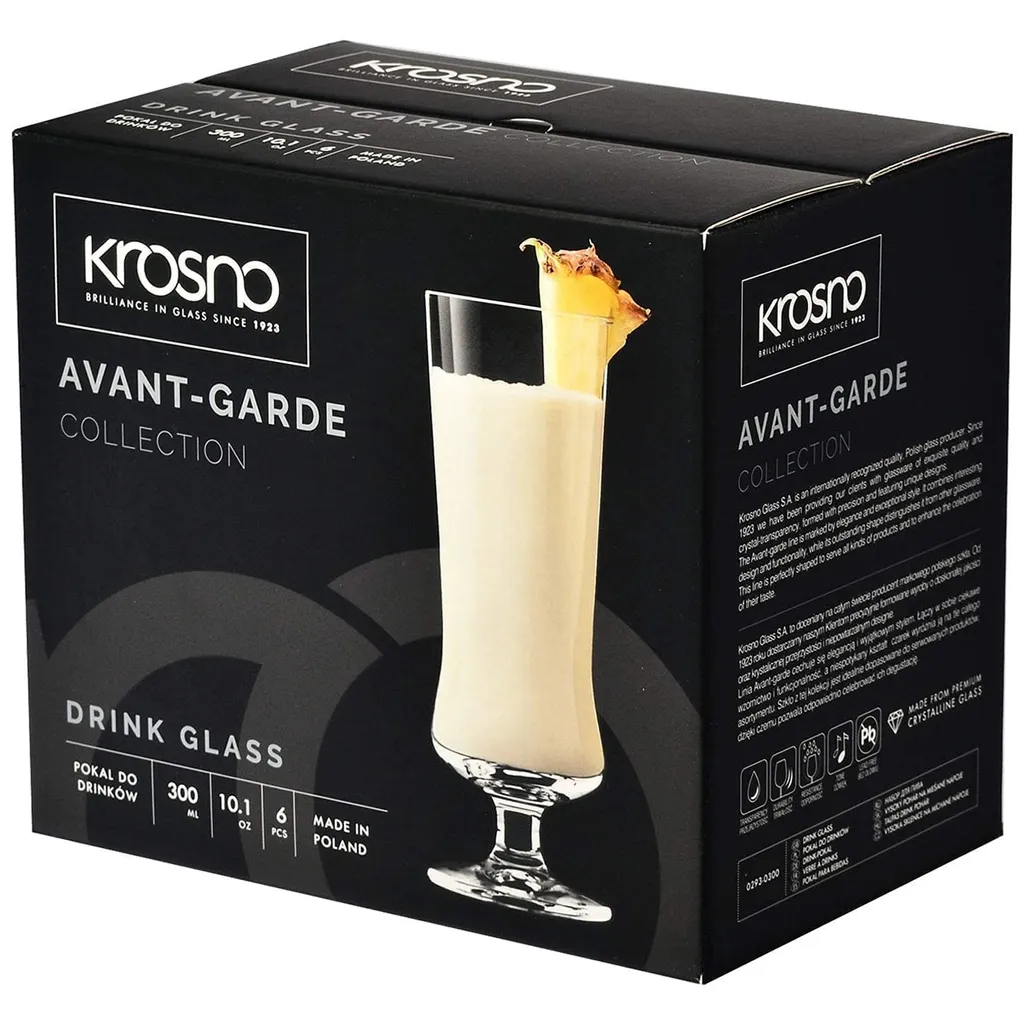 KROSNO Pina Colada Cocktailgläser Longdrinkgläser | Set von 6 | 300 ML | Avant-Garde Kollektion | Perfekt für Zuhause, Restaurants und Partys | Spülmaschinenfest KROSNO Pina Colada Cocktailgläser Longdrinkgläser | Set Von 6 | 300 ML | Avant-Garde Kollektion | Perfekt Für Zuhause, Restaurants Und Partys | Spülmaschinenfest -kaufland verkäufe 94eb2e2342041d749a6ff157d77498f4