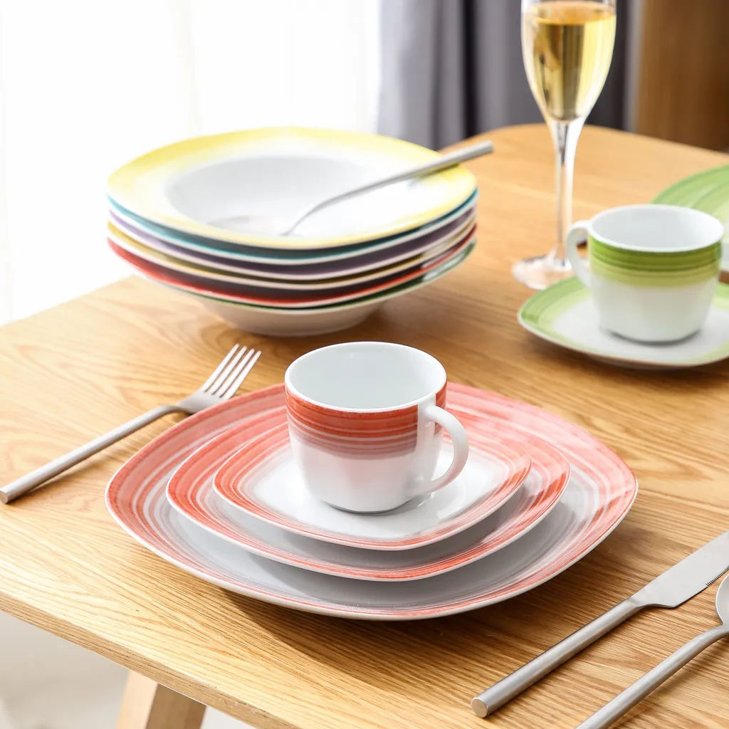 VEWEET Tafelservice 'SPARK' aus Porzellan, 60-tlg Kombiservice, Kaffeetassen, Untertasse, Dessertteller, Speiseteller und Suppenteller, Komplettservice für 12 Personen VEWEET Tafelservice 'SPARK' Aus Porzellan, 60-tlg Kombiservice, Kaffeetassen, Untertasse, Dessertteller, Speiseteller Und Suppenteller, Komplettservice Für 12 Personen -kaufland verkäufe 974f34bf3ba1da919b2438fbb3d659bb