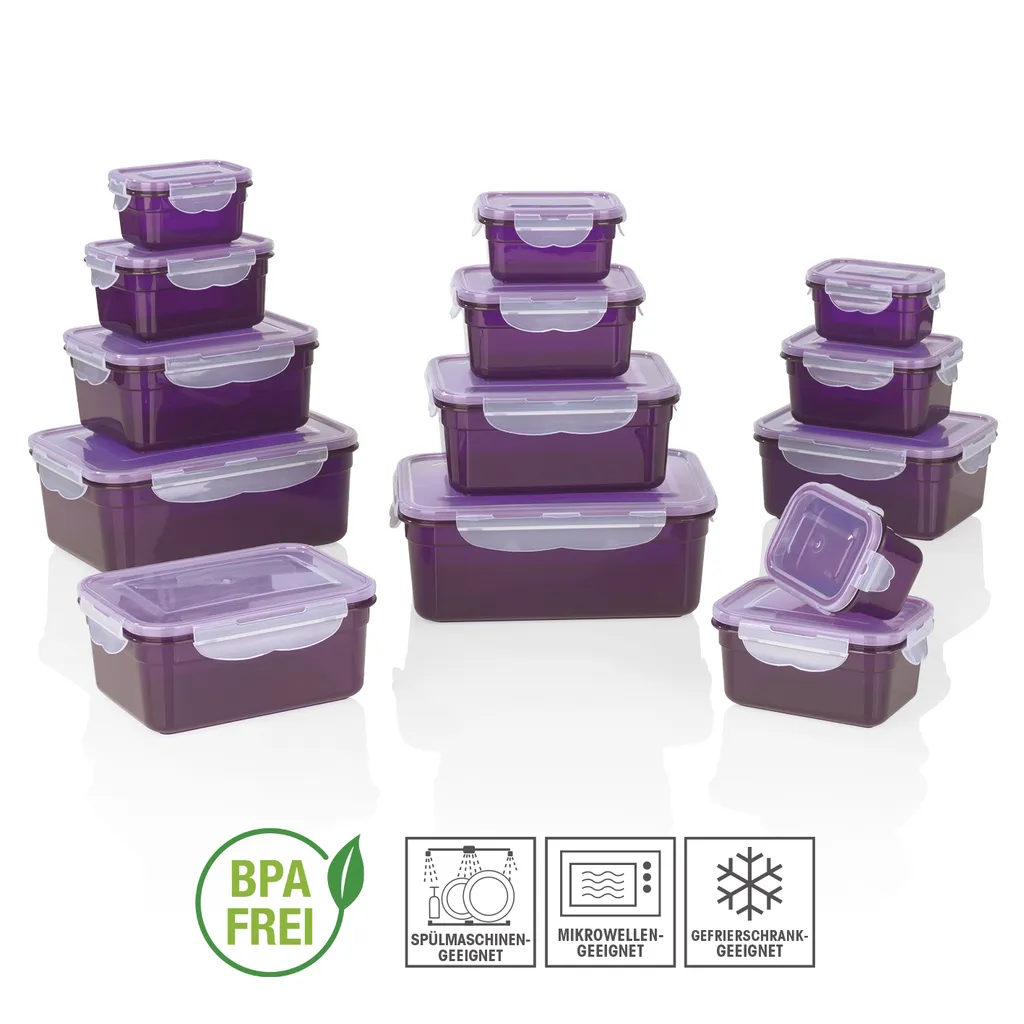 GOURMETmaxx Frischhaltedosen Klick-it 28-tlg. in Lila Frischhaltedosen Set Klick-It Gefrierdosen Lunchbox Brotdose 14 Stück Lila GOURMETmaxx Frischhaltedosen Klick-it 28-tlg. In Lila Frischhaltedosen Set Klick-It Gefrierdosen Lunchbox Brotdose 14 Stück Lila -kaufland verkäufe 998877085bb0abd251046956610e0c2d