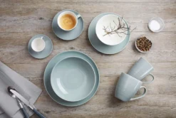 Kaffeeservice 18 Tlg. Suomi Grau-blau