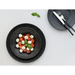 CreaTable 33320 Tafelservice Rondo Schiefer Für 6 Personen, Steinzeug, Schwarz (1 Set, 12-teilig) -kaufland verkäufe a2795c153223272a9718ba933e92b3d9