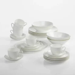 Maxwell & Williams Cashmere Resort Kaffee- Und Tafelset, Coupe, Geschenkbox, Bone China Porzellan, 30-tlg., BC1960