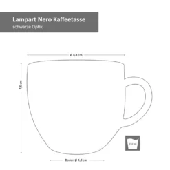 18-tlg. Kaffee-Service Lampart Nero 6 Personen I Tasse + Untertasse + Teller 8 18-tlg. Kaffee-Service Lampart Nero 6 Personen I Tasse + Untertasse + Teller -kaufland verkäufe a4d30b4f70bfa527f0faad607959f77d