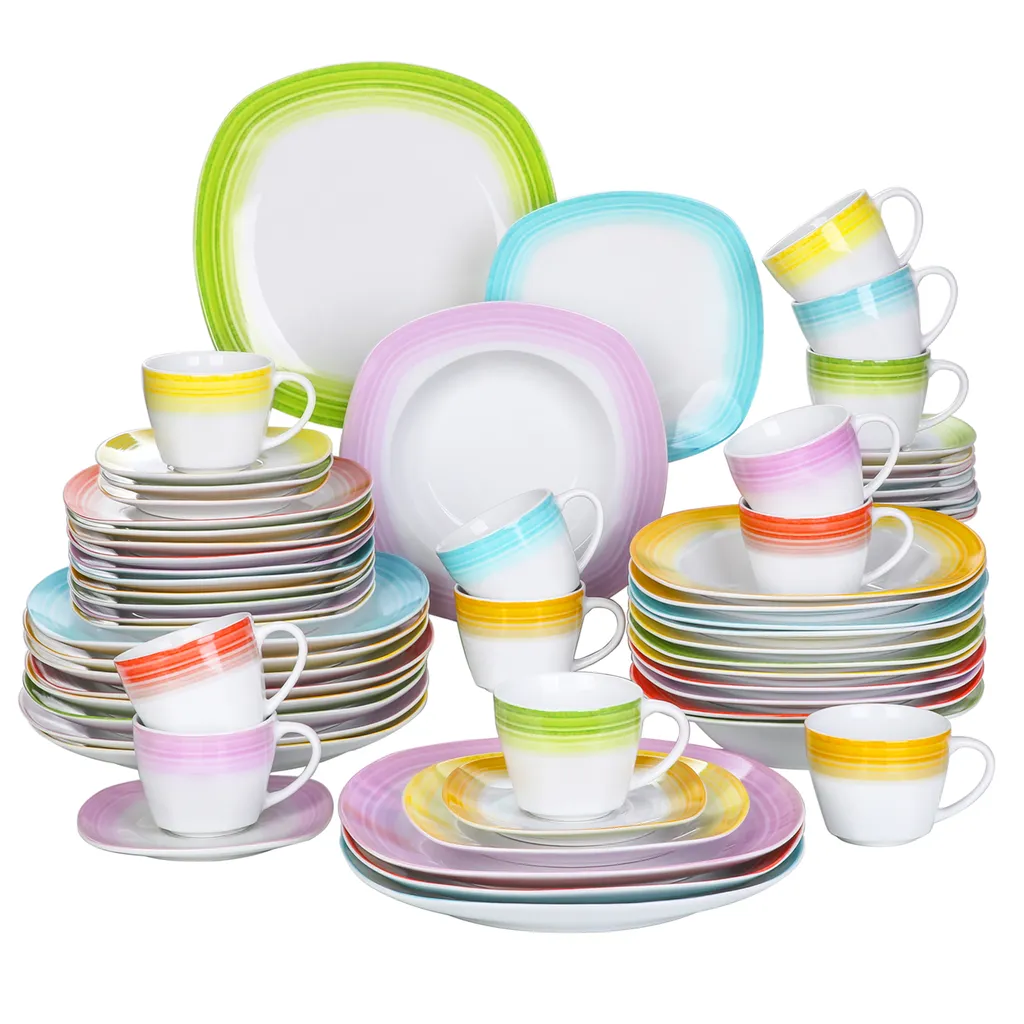 VEWEET Tafelservice 'SPARK' aus Porzellan, 60-tlg Kombiservice, Kaffeetassen, Untertasse, Dessertteller, Speiseteller und Suppenteller, Komplettservice für 12 Personen VEWEET Tafelservice 'SPARK' Aus Porzellan, 60-tlg Kombiservice, Kaffeetassen, Untertasse, Dessertteller, Speiseteller Und Suppenteller, Komplettservice Für 12 Personen -kaufland verkäufe a56e1da88cfb4e8a82f70f2163234d9b