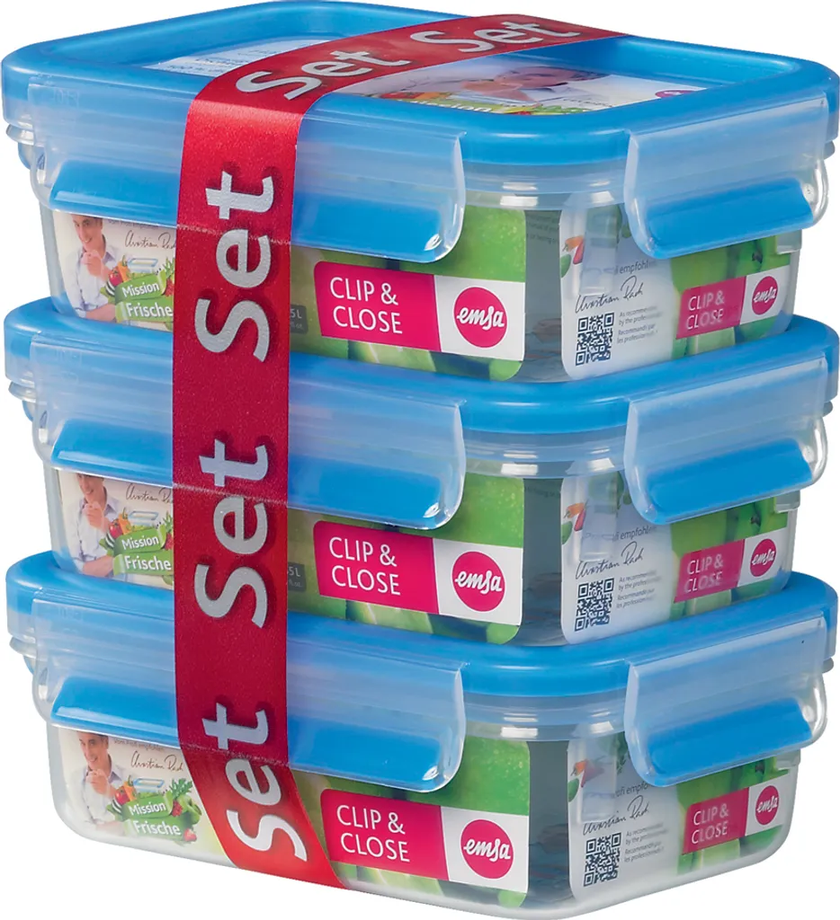 emsa Frischhaltedose CLIP & CLOSE 3er Set 1,20 Liter blau Emsa Frischhaltedose CLIP & CLOSE 3er Set 1,20 Liter Blau -kaufland verkäufe aad1a7c308f9db225c14baa97382cf7b 2