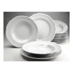 CreaTable 16137 Tafelservice Maria Theresia Für 6 Personen, Porzellan, Weiß (1 Set, 12-teilig) -kaufland verkäufe ae7ddb23f3cc40a9cbd14856f1d29330