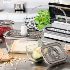 Caso Vakuum-Frischebehälter 3er Set - Für Platzsparende Aufbewahrung (1er Pack) -kaufland verkäufe aee159149e9dd51ee1772d9232088393