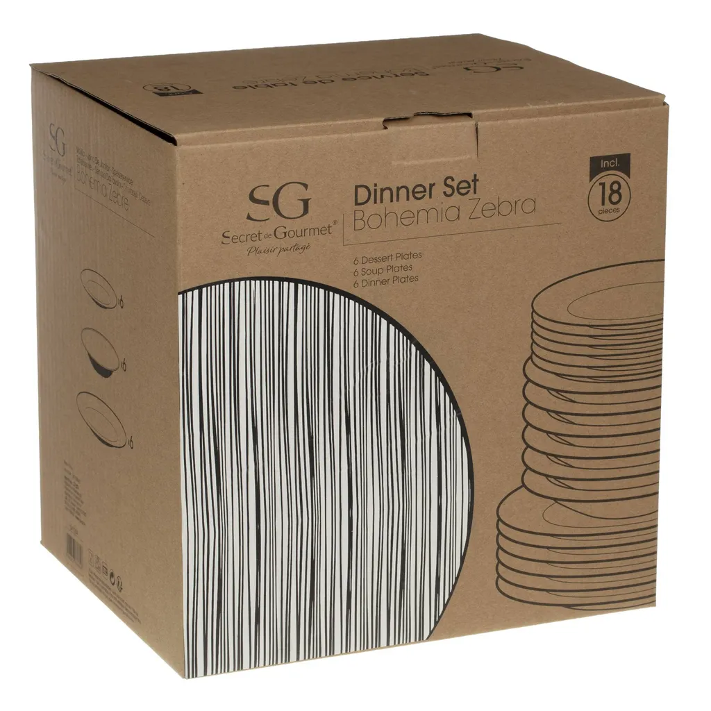 Teller-Set BOHEMIA ZEBRE, 18-teilig Teller-Set BOHEMIA ZEBRE, 18-teilig -kaufland verkäufe af00bc615685b035c6a6bb9cebf5a6b4