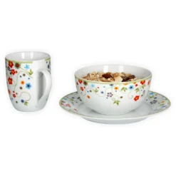 Van Well Frühstücksset 18-tlg. Für 6 Personen Serie Vario Porzellan - Farbe Wählbar, Farbe:flowers -kaufland verkäufe b0bd73b164a23b9f3593fcb8eecf5321