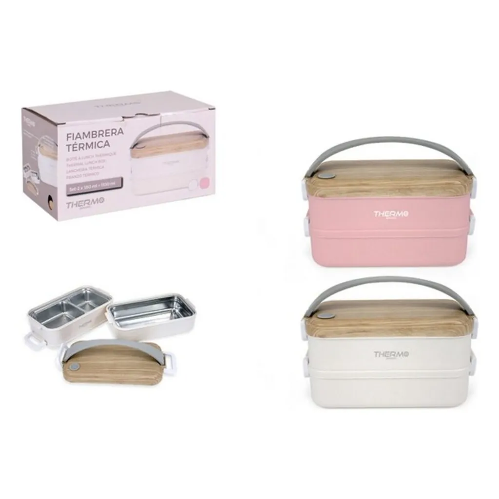 Lunchbox ThermoSport Thermal rechteckig (2 x 550 ml) Lunchbox ThermoSport Thermal Rechteckig (2 X 550 Ml) -kaufland verkäufe b83dc3a20a996c62e8f994bde22565bc