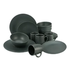 CreaTable 23145 Kombiservice Soft Touch Black Für 4 Personen, Steinzeug, Schwarz (1 Set, 16-teilig) -kaufland verkäufe bdb4f1cad2ddc190139722f3149b0f85