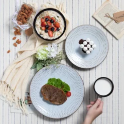 Kombiservice Steinzeug, Vancasso PLUVO Tafelservice, 16-teiliges Ess Geschirrset Mit Je 4 Speisetellern, Kuchentellern, Schalen Und Tassen Für 4 Personen -kaufland verkäufe c500b654eb7504cdb3ecf79df68ae746