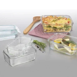 GOURMETmaxx Glas-Frischhaltedosen Klick-it 8-tlg. Frischhaltedosen 4er Set Glas Klick-It Gefrierdosen Lunchbox Brotdose Mikrowelle -kaufland verkäufe c5f156a9c4b4cda2ff3da2ffadce47d5