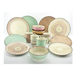CreaTable 20310 Kombiservice Mandala Für 4 Personen, Steinzeug, Mehrfarbig (1 Set, 16-teilig) -kaufland verkäufe c5fcb23f7f3235aec257abcd9ebae2d1