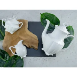 CreaTable 16028 Kaffeegarnitur Maria Theresia Für 1 Personen + Uni, Porzellan, Weiß (1 Set, 3-teilig) -kaufland verkäufe c9362f1750943790eeca03948ca57a83