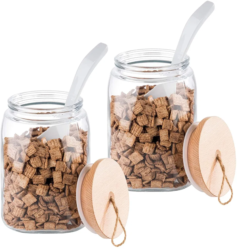 APS 2er Set Vorratsglas -WOODY- /// 14 x 14cm, H: 21 cm /// Glas, Kiefernholz, Silikon /// 2,5 Liter /// 67514 APS 2er Set Vorratsglas -WOODY- /// 14 X 14cm, H: 21 Cm /// Glas, Kiefernholz, Silikon /// 2,5 Liter /// 67514 -kaufland verkäufe ccc80f5baca371fad8c4de85e2dda76b