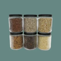 6er Set Vorratsgläser 0,5 L Mit Schraubdeckel Ø9x11 Cm - Schwarz -kaufland verkäufe ce82f7faeb05c82a6abde04c0e5d8107