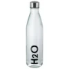 AXENTIA Glas Trinkflasche H2O 750 Ml, Borosilikatglas Mit Edelstahl-Deckel, Transparente Flasche Mit Schwarzem "H2O"-Aufdruck, Wasserflasche Für Büro -kaufland verkäufe cfa0ce158fd7bf8c65a3126edd8acd76