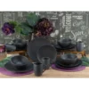 CreaTable 23145 Kombiservice Soft Touch Black Für 4 Personen, Steinzeug, Schwarz (1 Set, 16-teilig) -kaufland verkäufe d3817a21f8099dbe36b2b725f285d126