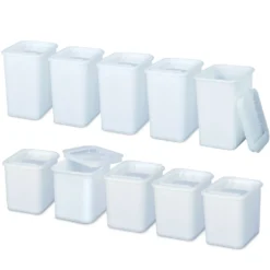 BRB Set Mit 10 Vorratsdosen In Gastronomiequalität, 5X 2 Liter, 5X 3 Liter, Mit Deckel