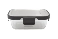 Steuber Glas Frischhaltedose 1500ml Mit Schwarzem Edelstahldeckel, Luftdichter Silikon-Klickdeckel, Backofengeeignet -kaufland verkäufe d40b6ffcc57f1cd40ec1fb00d9886fd0