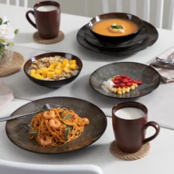 Tafelservice Steinzeug, Vancasso 16-St BUBBLE Kombiservice, Geschirrset Mit Müslischalen, Kaffeetassen, Dessertteller Und Speiseteller Für 4 Personen, Vintage 6 Tafelservice Steinzeug, Vancasso 16-St BUBBLE Kombiservice, Geschirrset Mit Müslischalen, Kaffeetassen, Dessertteller Und Speiseteller Für 4 Personen, Vintage -kaufland verkäufe d455c1f21f85e461b65079dcf8c309e4