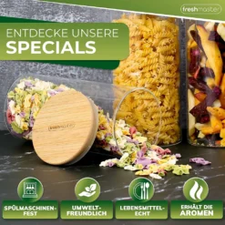 Fresh Master Premium Vorratsdosen Vorratsgläser Für Luftdichte Aufbewahrung I Vorteils Gläser Set (8 Teilig) -kaufland verkäufe d52db4f90a4b63a227da0f538225a2d6