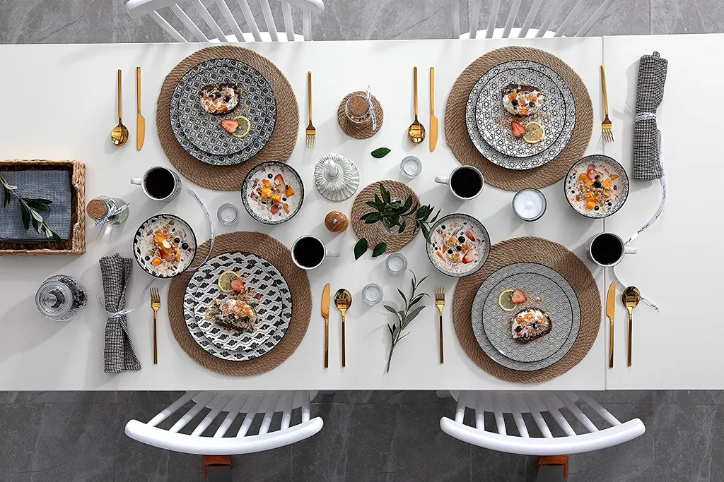 Vancasso, Haruka Porzellan Geschirrservice, 32-teilig Rund Kombiservice Geschirrset Tafelservice für 8 Personen, Schwarz Vancasso, Haruka Porzellan Geschirrservice, 32-teilig Rund Kombiservice Geschirrset Tafelservice Für 8 Personen, Schwarz -kaufland verkäufe d5877d925804a214f8f6d4149e6a76ff