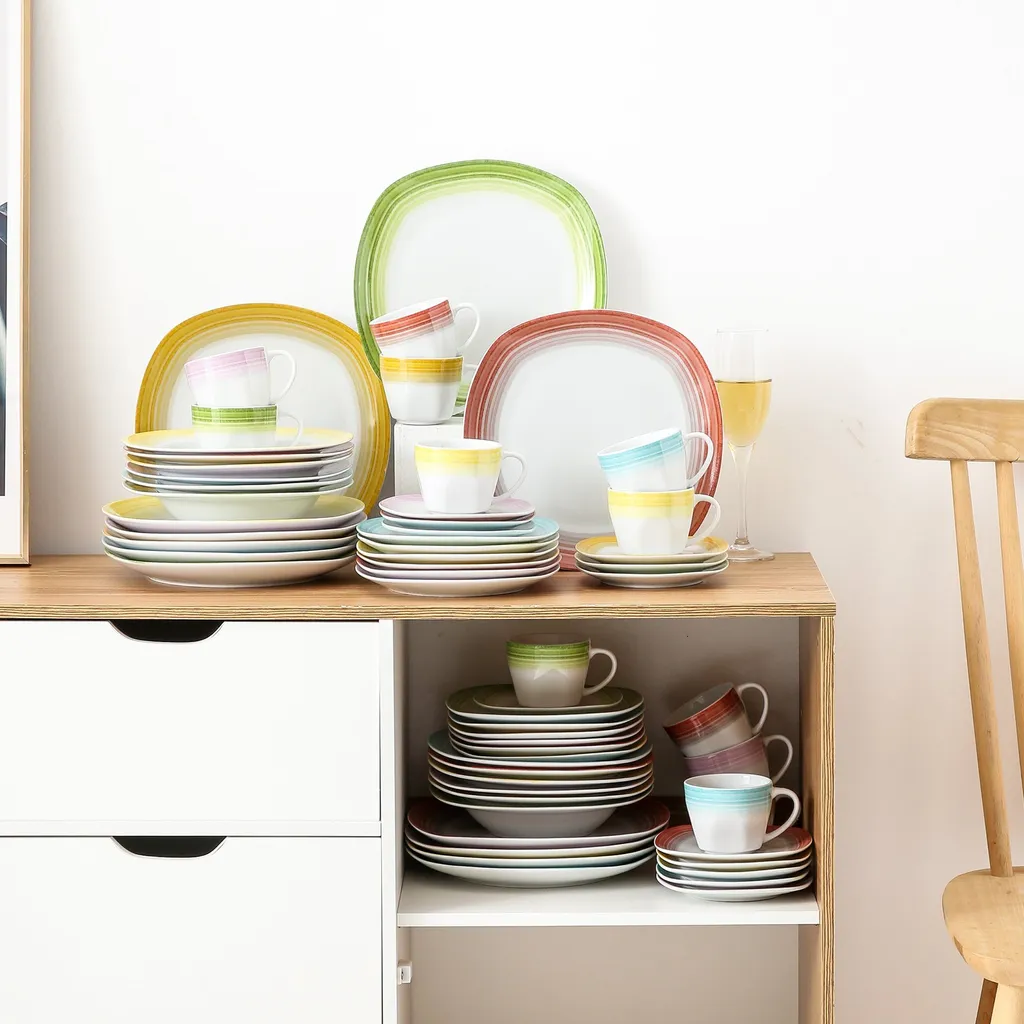 VEWEET Tafelservice 'SPARK' aus Porzellan, 60-tlg Kombiservice, Kaffeetassen, Untertasse, Dessertteller, Speiseteller und Suppenteller, Komplettservice für 12 Personen VEWEET Tafelservice 'SPARK' Aus Porzellan, 60-tlg Kombiservice, Kaffeetassen, Untertasse, Dessertteller, Speiseteller Und Suppenteller, Komplettservice Für 12 Personen -kaufland verkäufe d70c7615b1817b389d4343a73e9b9f56