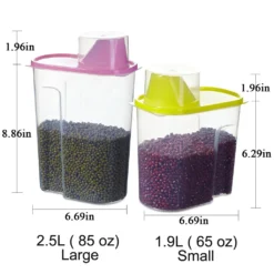 Vorratsdosen Set Mit Deckel, Aufbewahrungsbox Küche, Frischhaltedosen 2.5L & 1.9L BPA-frei Luftdicht Vorratsbehälter Mit Messbecher Kunststoff Schüttdosen Für Mehl Müsli (2 Stück) 8 Vorratsdosen Set Mit Deckel, Aufbewahrungsbox Küche, Frischhaltedosen 2.5L & 1.9L BPA-frei Luftdicht Vorratsbehälter Mit Messbecher Kunststoff Schüttdosen Für Mehl Müsli (2 Stück) -kaufland verkäufe d747ed4719e3b9b57e729d7dcaaa38a3