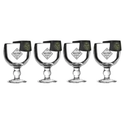 Salitos Salrita Cocktail 4er Set - 4x Cocktailglas + 4x Flaschenhalter