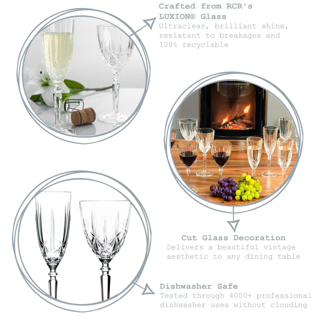 RCR Kristall Orchestra Cut Glas Weingläser und Champagnerflöten - 290ml, 200ml - 12er Set RCR Kristall Orchestra Cut Glas Weingläser Und Champagnerflöten - 290ml, 200ml - 12er Set -kaufland verkäufe dcdee1c932b93c46baff9bfa01349050