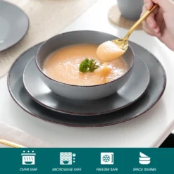 Tafelservice Steingut, Vancasso MODA Geschirrset, Vintage Aussehen, 16-teiliges Kombiservice Mit Je 4 Speisetellern, Kuchentellern, Schalen Und Becher 4 Tafelservice Steingut, Vancasso MODA Geschirrset, Vintage Aussehen, 16-teiliges Kombiservice Mit Je 4 Speisetellern, Kuchentellern, Schalen Und Becher -kaufland verkäufe dd3e60146da117672dd8d69cab183521