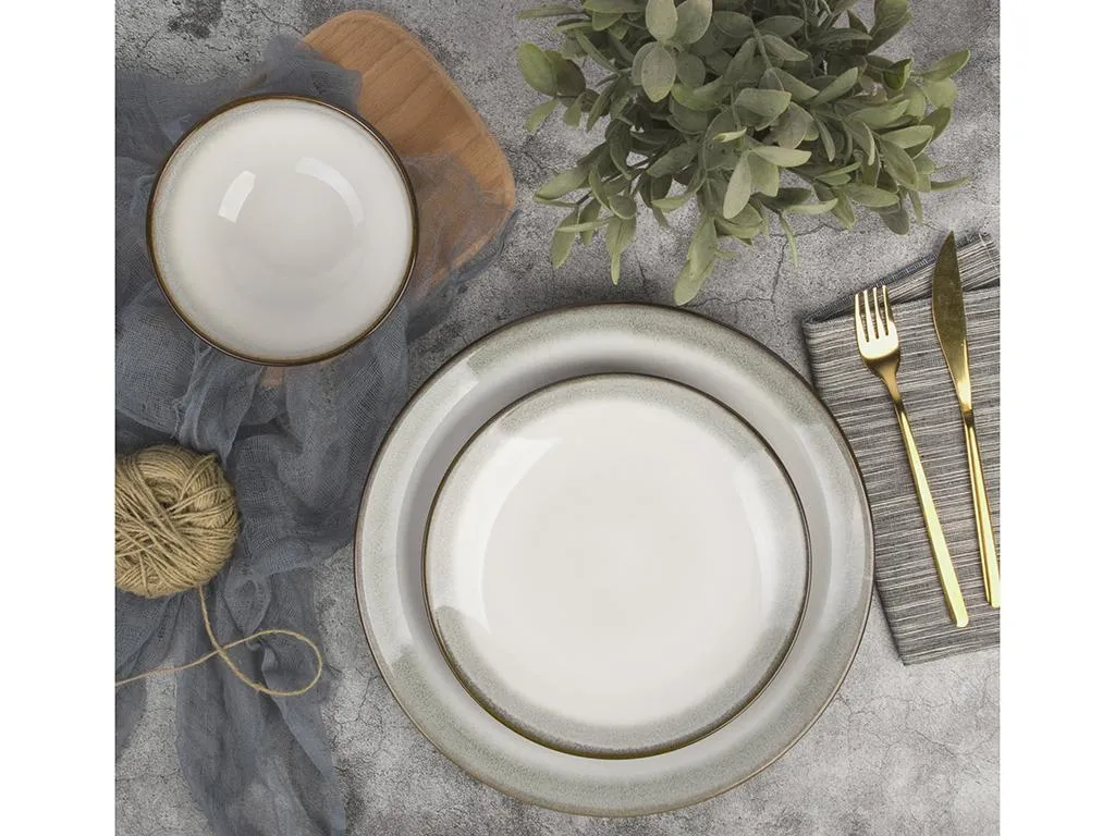 Tafelservice Steingut - 18-teilig - Khaki & Elfenbein - ALGA von SIA Tafelservice Steingut - 18-teilig - Khaki & Elfenbein - ALGA Von SIA -kaufland verkäufe e1f16c625c92fe095d1d9aff9e246177