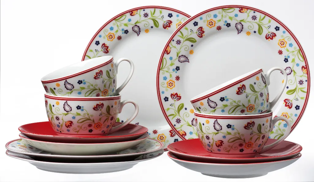 Flirt Kaffeeservice Doppio 18-teilig mit rotem Rand, Porzellan Flirt Kaffeeservice Doppio 18-teilig Mit Rotem Rand, Porzellan -kaufland verkäufe e2671257eee3804686432603543794c7