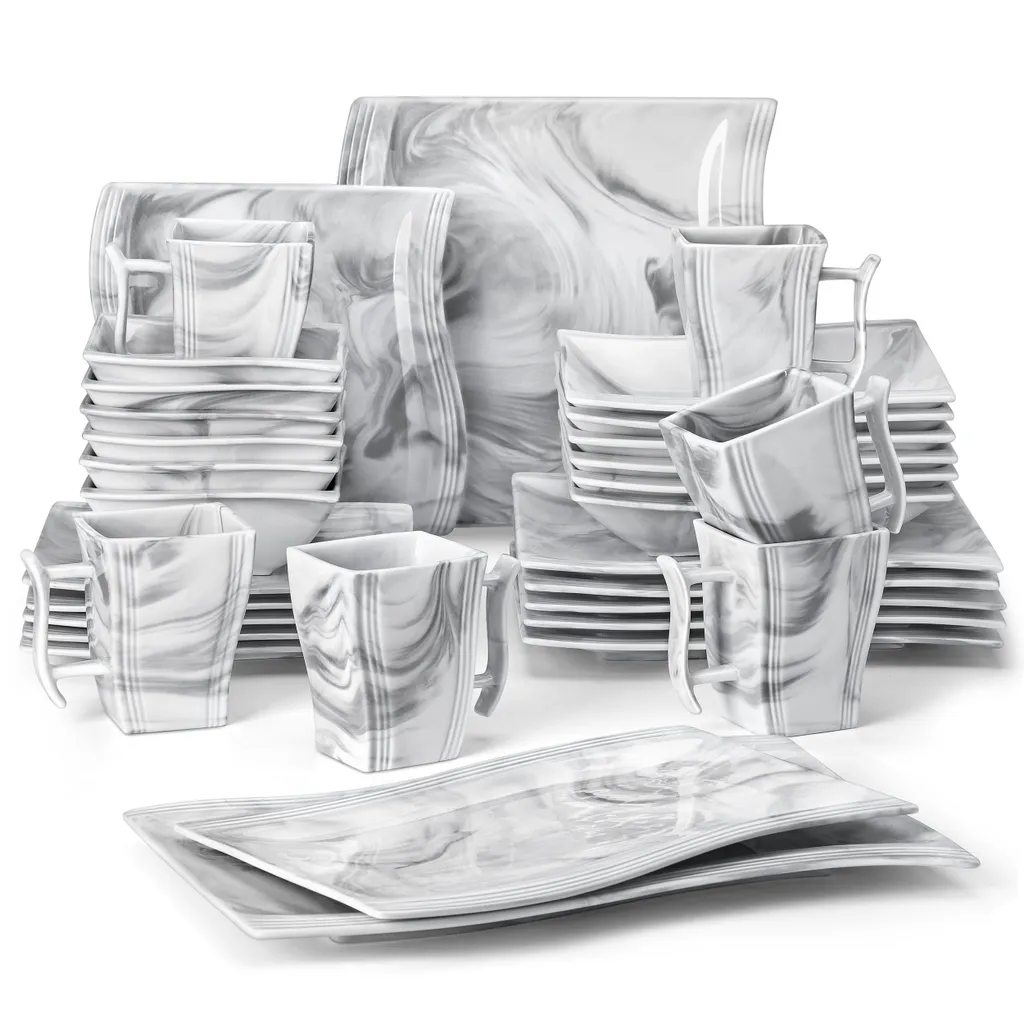 MALACASA, Serie Flora, 32 Tlg. Marmor Porzellan Geschirrset Kombiservice Tafelservice mit 6 Schalen, 6 Dessertteller, 6 Suppenteller, 6 Speiseteller, 6 Becher und 2 rechteckige Servierplatte MALACASA, Serie Flora, 32 Tlg. Marmor Porzellan Geschirrset Kombiservice Tafelservice Mit 6 Schalen, 6 Dessertteller, 6 Suppenteller, 6 Speiseteller, 6 Becher Und 2 Rechteckige Servierplatte -kaufland verkäufe e382ad0eb54cbb709579f6fea450f1b7