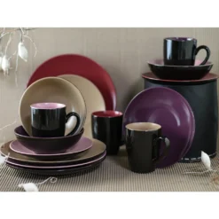 CreaTable 22458 Kombiservice Very Berry Für 4 Personen, Steinzeug, Mehrfarbig (1 Set, 16-teilig) -kaufland verkäufe e518dec8064cbb2dae4583ebd3691445