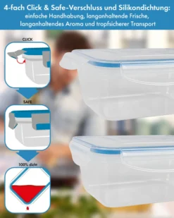 Classbach® 5er-Set Kunststoff-Frischhaltedosen Mit Deckel 100% Dicht, Lunchbox Brotdose Meal Prep Boxen Mit Deckel, Vorratsdosen Geeignet F. Spülmaschine, Mikrowelle Und Gefrierfach C-FHD 4007 K 4 Classbach® 5er-Set Kunststoff-Frischhaltedosen Mit Deckel 100% Dicht, Lunchbox Brotdose Meal Prep Boxen Mit Deckel, Vorratsdosen Geeignet F. Spülmaschine, Mikrowelle Und Gefrierfach C-FHD 4007 K -kaufland verkäufe e8bcd60afcd03877946769e7b7b268d5