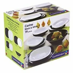 Geschirr Luminarc Carine Glas Schwarz-Weiß (19 Pcs) 21 Geschirr Luminarc Carine Glas Schwarz-Weiß (19 Pcs) -kaufland verkäufe eb90b304f20e47e58c17f88b28ac60e0