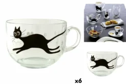 Tazza Luminarc Mistigri Grande Trasparente Gatto Vetro (500 Ml) (6 Unità) -kaufland verkäufe ef8701a25c99aaa317c0f8f56a492021
