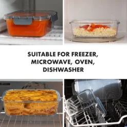 Klarstein Glaswerk Jardine III Frischhaltedosen Lunchboxen Auflaufform Mikrowellengeschirr , 640, 1040, 1520 Ml , 3 Stück , Borosilikatglas , Geeignet Für Backofen, Gefrierfach, Mikrowelle , Spülmaschinenfest , 100 % Dicht Mit Scharnierverschluss , Bruchsicher , Hitze- Und Kältebeständig , -kaufland verkäufe f070f667bffe4eadeeff5e065936b879