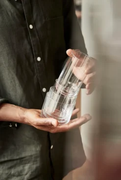 AARKE Gläser 4er Set Nesting Glasses 4x 290ml Kristallglas Stapelbar Trinkgläser -kaufland verkäufe f1b5e50ff0a34bd02419e79eee39d91e