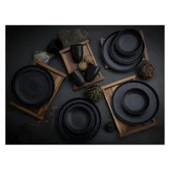 CreaTable 23860 Kombiservice Uno Für 4 Personen, Steinzeug, Schwarz (1 Set, 16-teilig) -kaufland verkäufe f224a9b75839e4389bf2cdd8adf66157