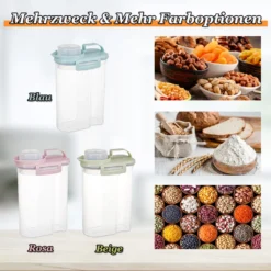 Vorratsdosen 2L Müslidosen Mit Messbecher BPA-frei Luftdicht Müsli Schüttdose Mit Deckel Kunststoff Vorratsbehälter Küche Aufbewahrungsbox Für Mehl Getreide Reis (Blau) 7 Vorratsdosen 2L Müslidosen Mit Messbecher BPA-frei Luftdicht Müsli Schüttdose Mit Deckel Kunststoff Vorratsbehälter Küche Aufbewahrungsbox Für Mehl Getreide Reis (Blau) -kaufland verkäufe f22c10797e95b28391fc1172d3b13cf9